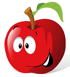 りんご隊長のイラスト画像